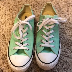 Sea foam green converse